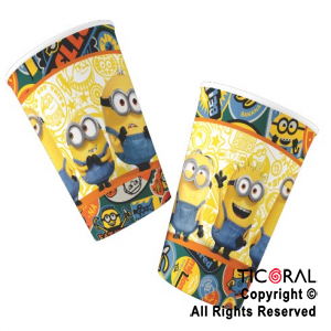 MINIONS VASO x 8